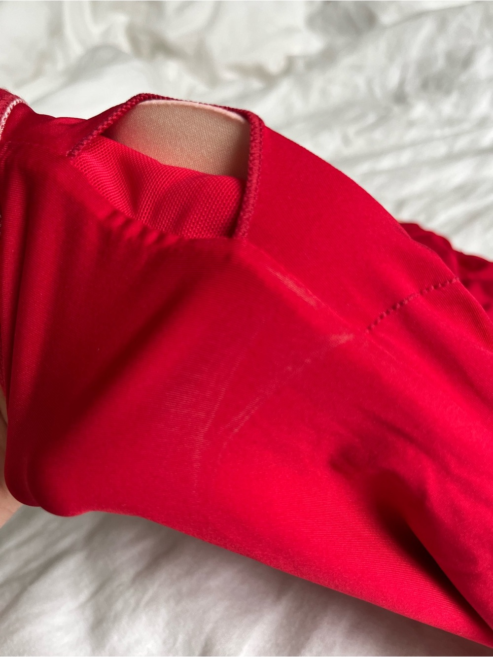 Klassy Ribbed Brami Tank - Red & White Stripes - Picture 8 of 9